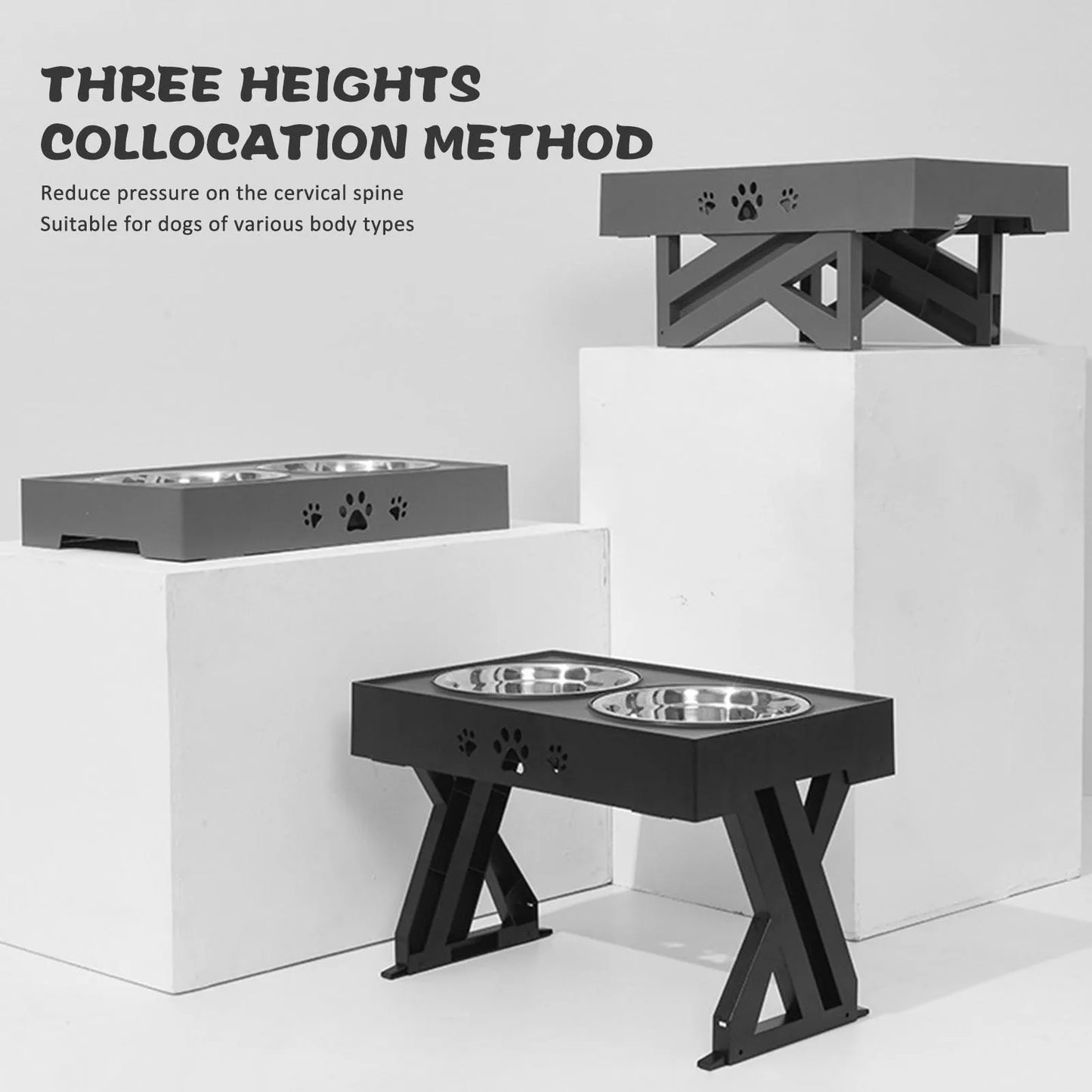 Stainless Steel Elevated Dog Bowl