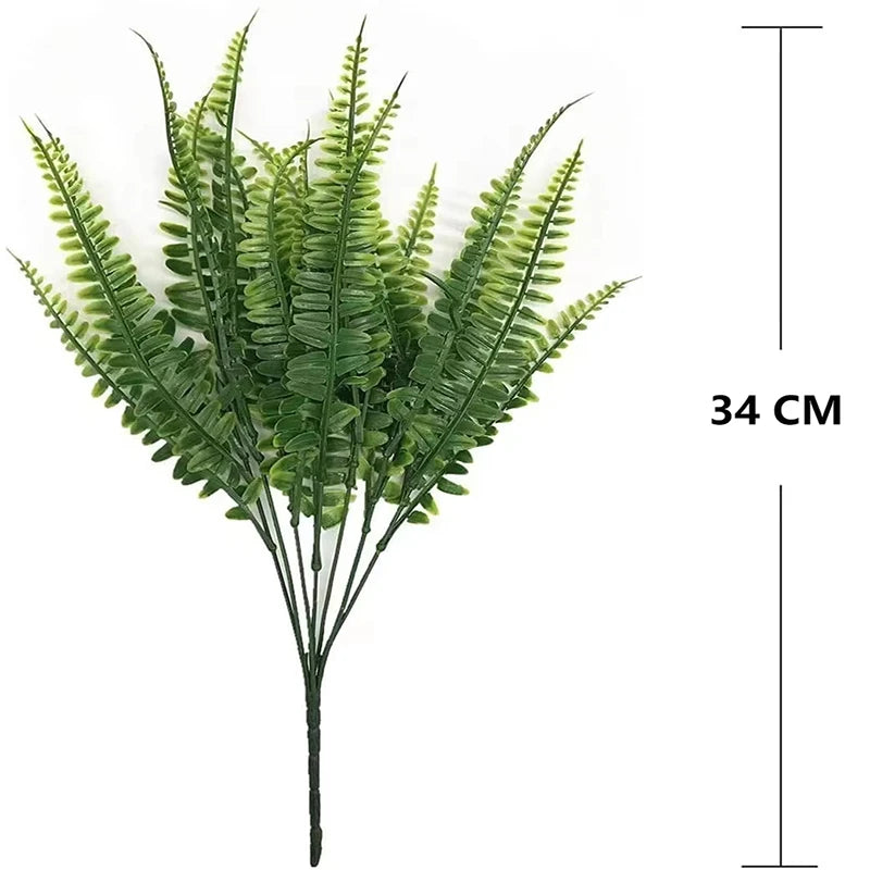 Plants Artificial Ferns Green Leaves